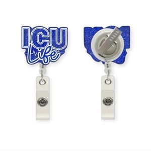 Blue ICU Life Badge Reel